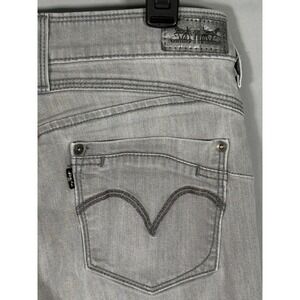Levi Strauss Flatters & Flaunts‎ Skinny Leg Gray Jeans W29 L32 20222-0005